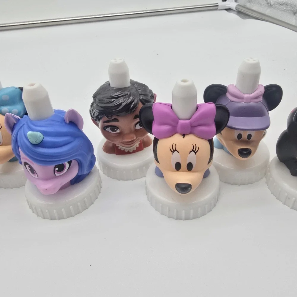 Good 2 Grow Lot 8 Juice Bottle Toppers Disney Characters Mickey‎ Minnie Pony